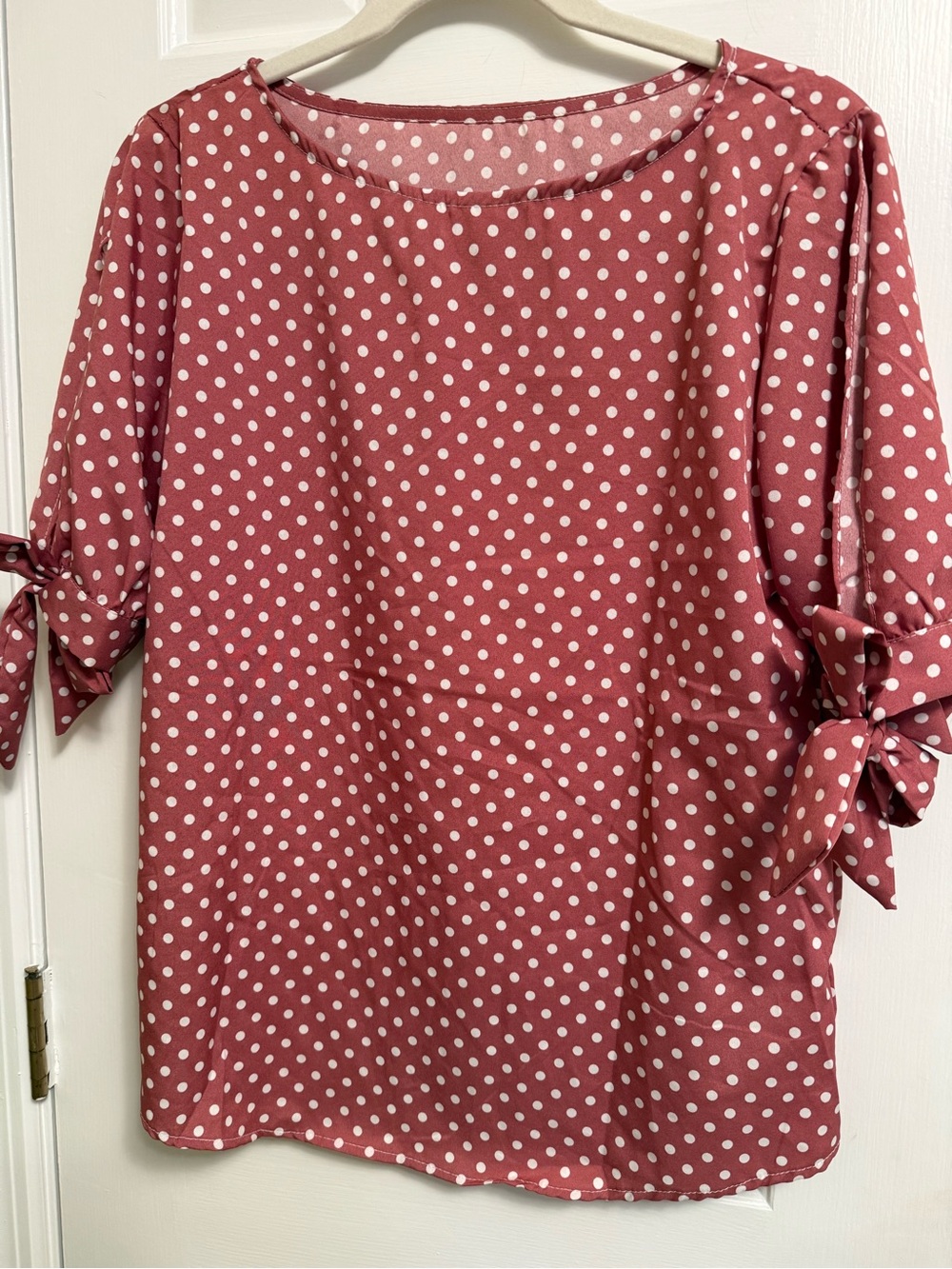 Cute Polka-Dot Blouse